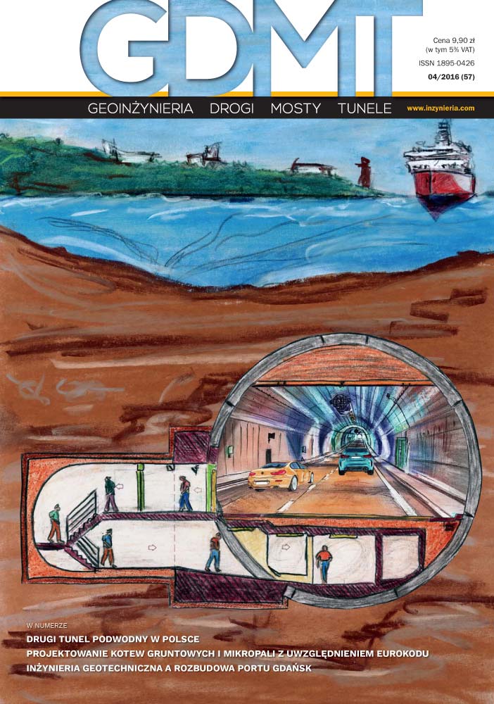Czasopismo GDMT geoinżynieria drogi mosty tunele 4/2016 [57]