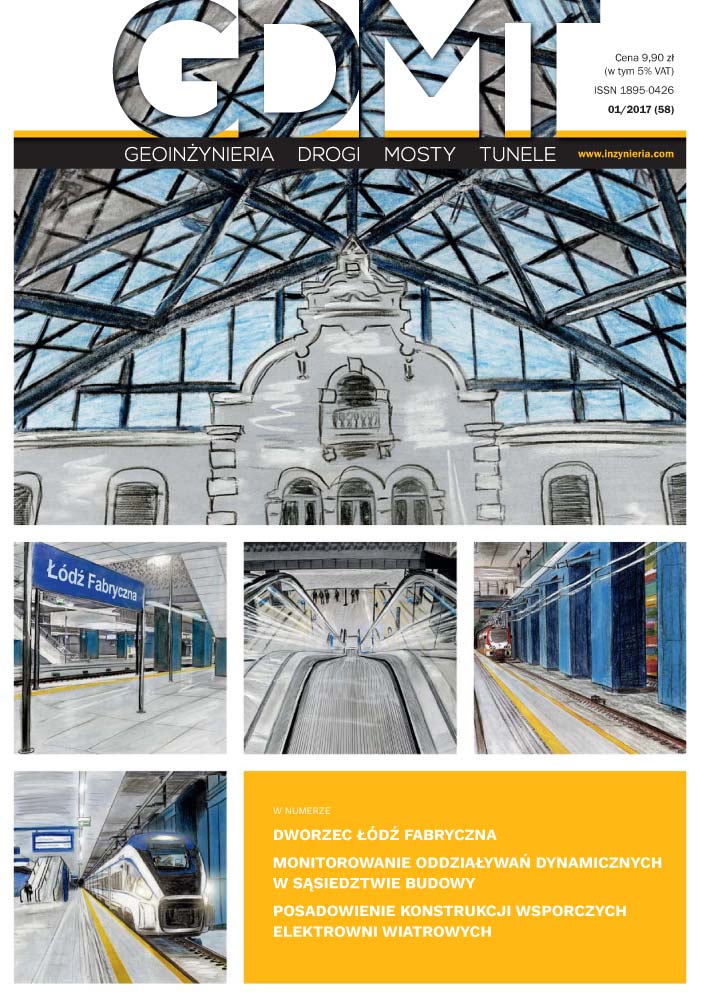 Czasopismo GDMT geoinżynieria drogi mosty tunele 1/2017 [58]