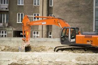 Budowa stacji Rondo Daszyńskiego - stan na 25.08.2011 r. / fot. inzynieria.com