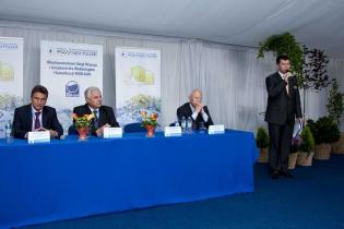 Od lewej: Główny Inspektor w Inspektoracie Ochrony Środowiska Andrzej Jagusiewicz, Prezes IGWP Tadeusz Rzepecki, Podsekretarz Stanu w Ministerstwie Transportu, Budownictwa i Gospodarki Morskiej Piotr Styczeń. Fot. Quality Studio dla www.inzynieria.com