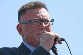 Uroczyste otwarcie XIX Międzynarodowych Targów Maszyn i Urządzeń dla Wodociągów i Kanalizacji WOD-KAN 2011. Wicewojewoda kujawsko-pomorski Zbigniew Ostrowski. Fot. www.inzynieria.com