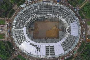 Trwa przebudowa legendarnego stadionu. Fot. stroi.mos.ru