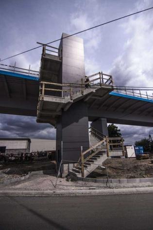 Budowa estakady tramwajowej w Krakowie. Fot. Mota Engil Central Europe