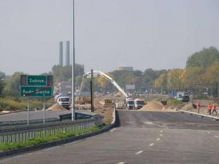 Budowa DTŚ w Zabrzu (2009 r.). Fot. Mirosław Staszyk / DTŚ S.A.