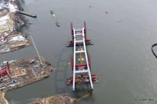 Transport łuku mostu toruńskiego  z 