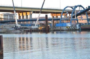 Budowa Nabrzeża Bułgarskiego i Nabrzeża Zamykającego w Porcie Gdynia. Fot. ArcelorMittal