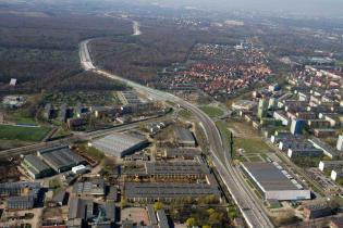 Budowa DTŚ - rejon węzła de Gaulle'a. Fot. Krzysztof Krzemiński / DTŚ S.A.