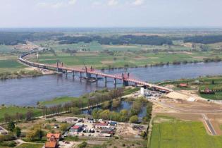 Budowa mostu przez Wisłę w Kwidzynie. Fot. z archiwum GIK sp. z o.o.