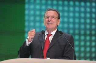 Były kanclerz Niemiec Gerhard Schröder. Fot. Herrenknecht AG