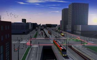 Trasa W-Z w Łodzi. Wizualizacja z archiwum ZDIT w Łodzi