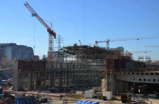 Budowa dworca Łódź Fabryczna. Fot. NLF Torpol-Astaldi s.c.