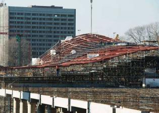 Budowa dworca Łódź Fabryczna. Fot. NLF Torpol-Astaldi s.c.