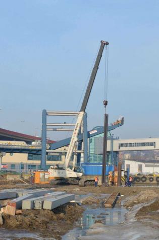 Budowa Nabrzeża Bułgarskiego i Nabrzeża Zamykającego w Porcie Gdynia. Fot. ArcelorMittal