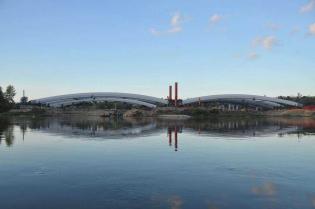 Łuki mostu na placu montażowym. Stan na październik 2012 / fot. Link PR