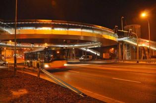 Pierścieniowa kładka dla pieszych w Rzeszowie. Fot. z archiwum Skanska S.A.