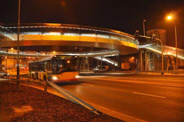 Zdjęcie Pierścieniowa kładka dla pieszych w Rzeszowie. Fot. z archiwum Skanska S.A.