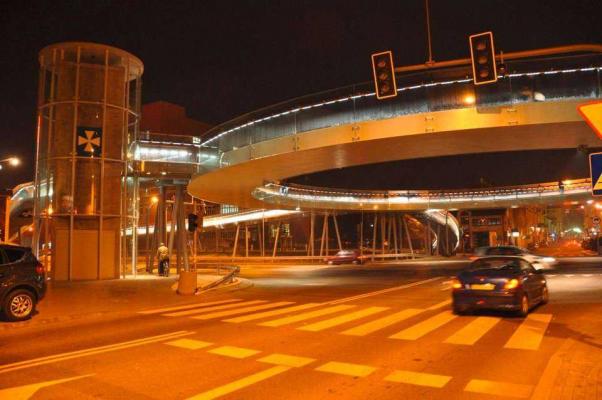 Zdjęcie Pierścieniowa kładka dla pieszych w Rzeszowie. Fot. z archiwum Skanska S.A.