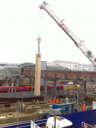 Plac budowy stacji Custom House. Fot Crossrail. Fot. Crossrail