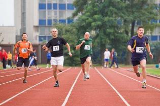 Spartakiada 2012 - Bieg na 100 m mężczyzn / fot. z archiwum Katowickich Wodociągów S.A.
