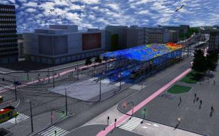 Trasa W-Z w Łodzi. Wizualizacja z archiwum ZDIT w Łodzi