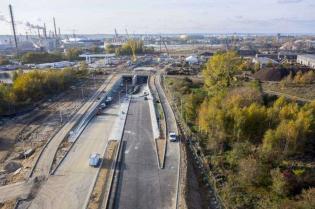 Plac budowy tunelu pod Martwą Wisłą w Gdańsku. Fot. GIK sp. z o.o.