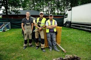 Załoga firmy ZRB Janicki w składzie: Artur Promny, Wiesław Pawłowicz i Marek Biskup. Fot. Quality Studio dla www.inzynieria.com