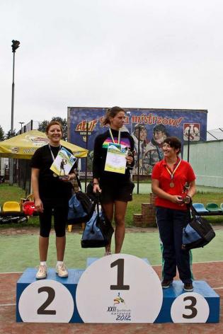 Spartakiada 2012 - zawody w tenisie kobiet /  fot. z archiwum Katowickich Wodociągów S.A.