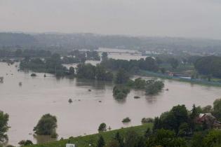 widok na Wisłę z zamku w Przegorzałach