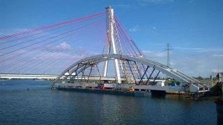 Most kolejowy nad Martwą Wisłą. Fot. PKP PLK S.A.