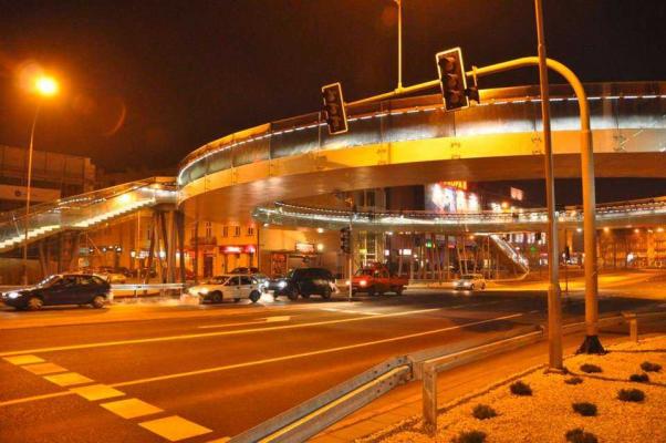 Zdjęcie Pierścieniowa kładka dla pieszych w Rzeszowie. Fot. z archiwum Skanska S.A.