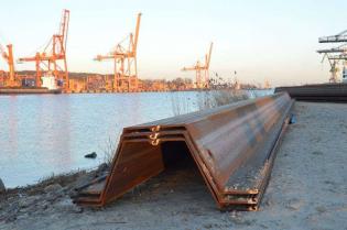 Budowa Nabrzeża Bułgarskiego i Nabrzeża Zamykającego w Porcie Gdynia. Fot. ArcelorMittal