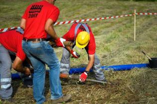 Żala - przezbrajanie dolnego zestawu przewodu / fot. inzynieria.com