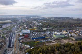 Plac budowy tunelu pod Martwą Wisłą w Gdańsku. Fot. GIK sp. z o.o.