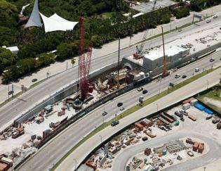 Realizacja tunelu drogowego w Miami, USA. Źródło: Florida Department of Transportation