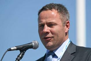 Uroczyste otwarcie XIX Międzynarodowych Targów Maszyn i Urządzeń dla Wodociągów i Kanalizacji WOD-KAN 2011. Prezydent Bydgoszczy Rafał Burski. Fot. www.inzynieria.com