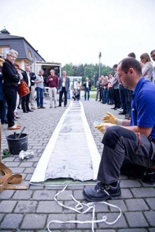 Pokaz na żywo - proces instalacji wykładziny CIPP firmy Brandenburger utwardzanej promieniami UV - Artur Bakaj, Grzegorz Owczarek, PPHU 