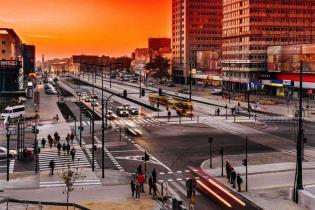 Trasa W-Z w Łodzi. Źródło: Archiwum Miasta Łodzi