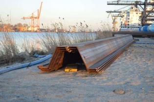 Budowa Nabrzeża Bułgarskiego i Nabrzeża Zamykającego w Porcie Gdynia. Fot. ArcelorMittal