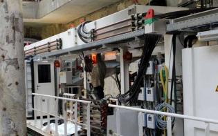 Wnętrze zaplecza technicznego TBM-u - 18.04.2012 r./ fot. z archiwum AGP Metro Polska