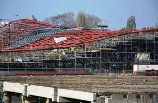 Budowa dworca Łódź Fabryczna. Fot. NLF Torpol-Astaldi s.c.