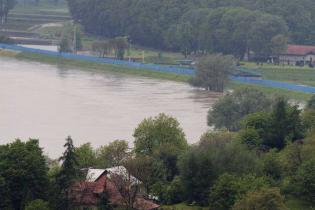 widok na Wisłę z zamku w Przegorzałach