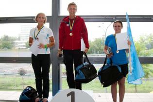 Spartakiada 2012 - dekoracja zwyciężczyń w pływaniu kobiet na 25 m / fot. Quality Studio dla www.inzynieria.com