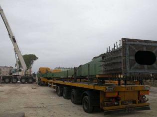 Przygotowania do montażu mostu stalowego w Darłowie nad Wieprzą. Fot. z archiwum Promostal