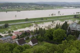 widok na Wisłę z zamku w Przegorzałach
