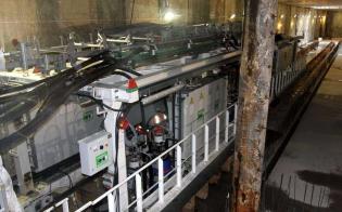 Zaplecze techniczne TBM-u Anna - 18.04.2012 r./ fot. z archiwum AGP Metro Polska