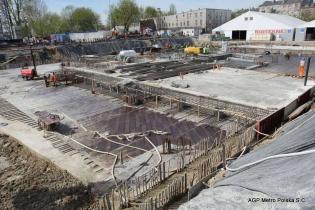 Stacja stadion. Fot. z archiwum AGP Metro Polska / stan na 27.04.2012 r.