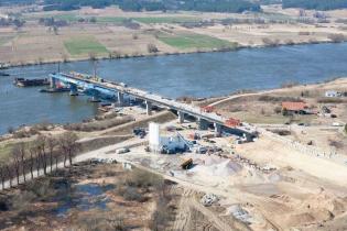 Budowa mostu przez Wisłę w Kwidzynie. Fot. z archiwum GIK sp. z o.o.