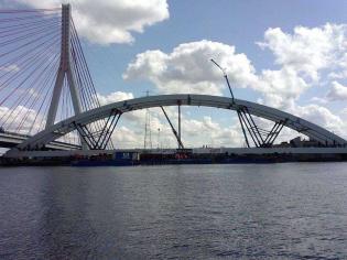 Most kolejowy nad Martwą Wisłą. Fot. PKP PLK S.A.