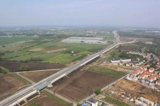 AOW. Autostrada w kierunku Węzła Lotnisko. Fot. W. Kluczewski; archiwum GDDKiA O/Wrocław