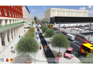 Ul. Świętokrzyska w Warszawie. Źródło wizualizacji: UM w Warszawie